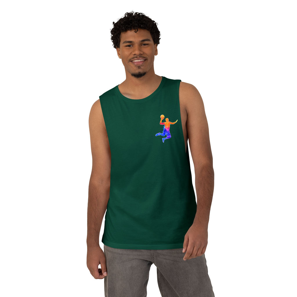 Basketball Tank Top  Colorful Player Graphic Athletic Workout Shirt