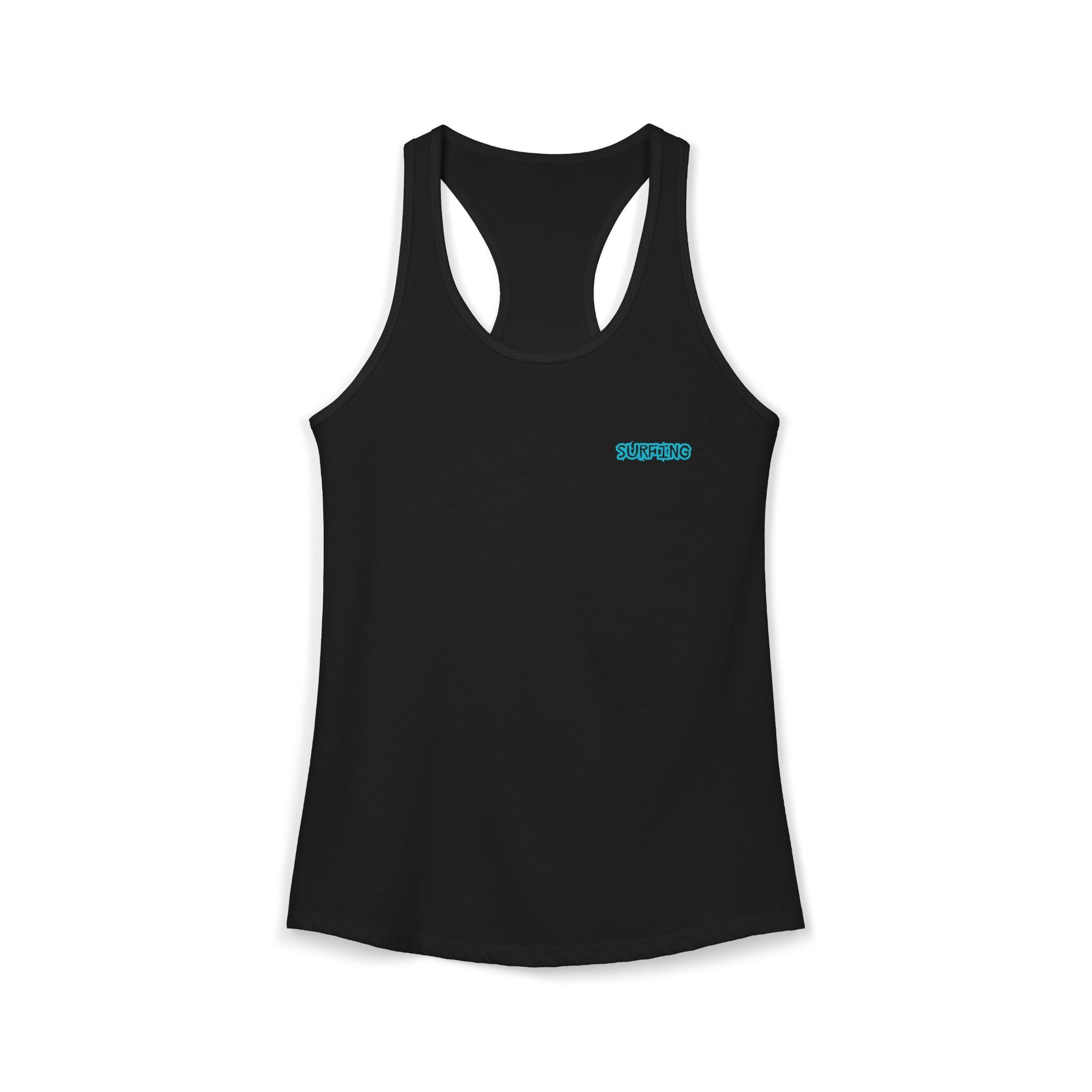 Women's Racerback Tank  Surfing Athlete Graphic