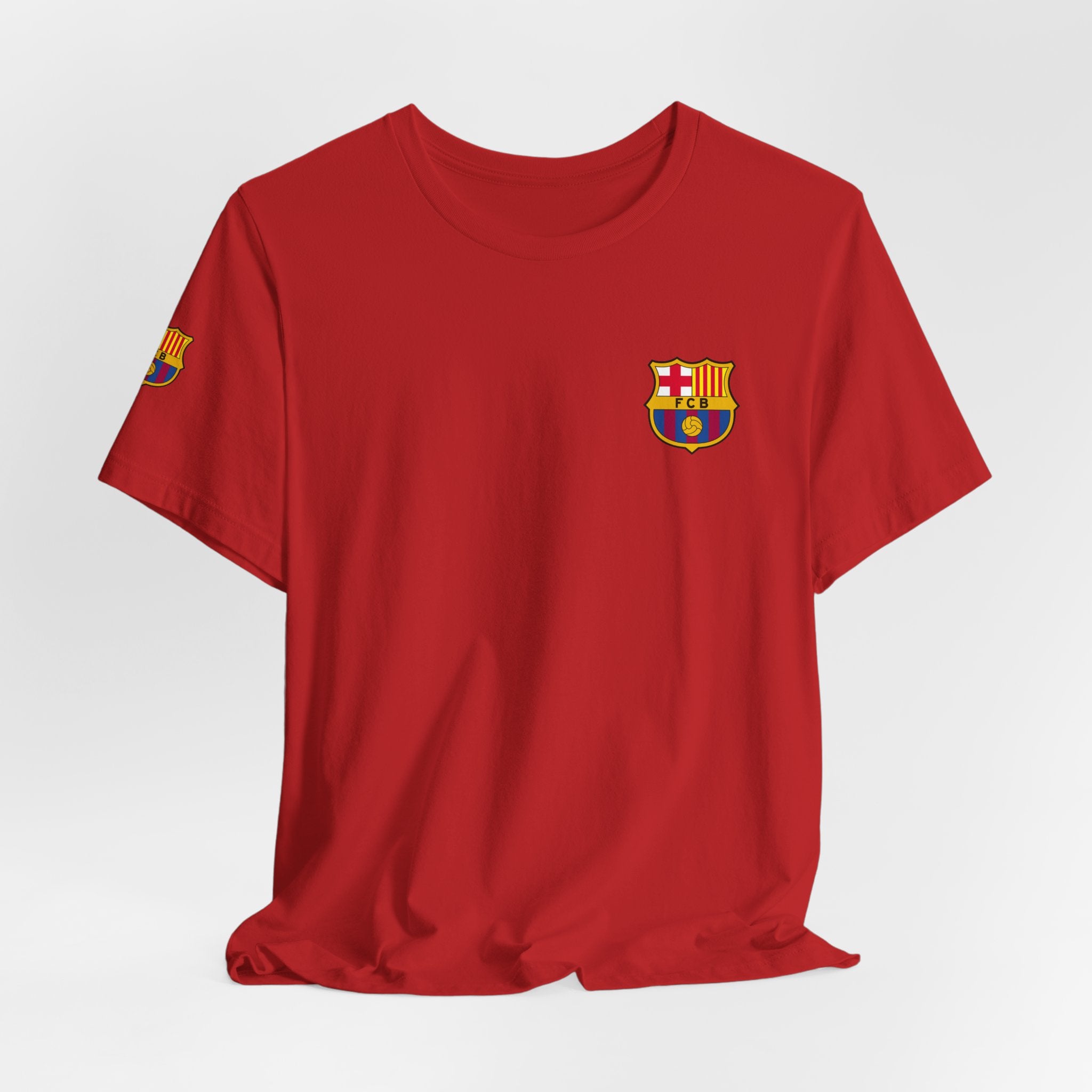Barcelona Crest T‑Shirt  Minimal Football Fan Tee