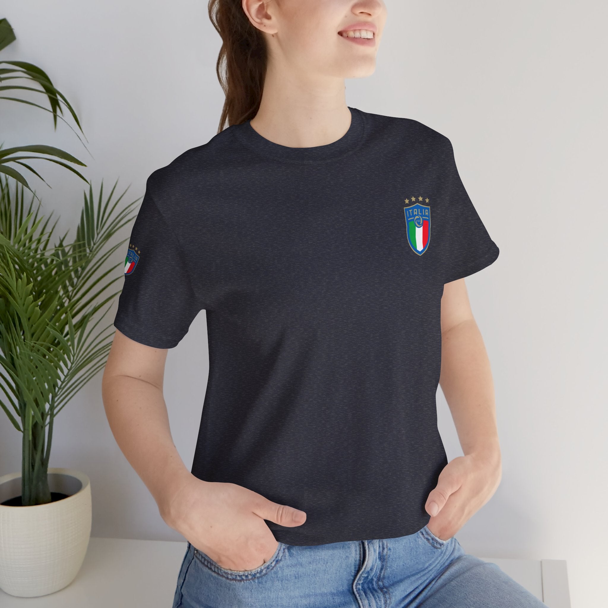 Italy Crest Tee  Italian Flag Shield T-Shirt