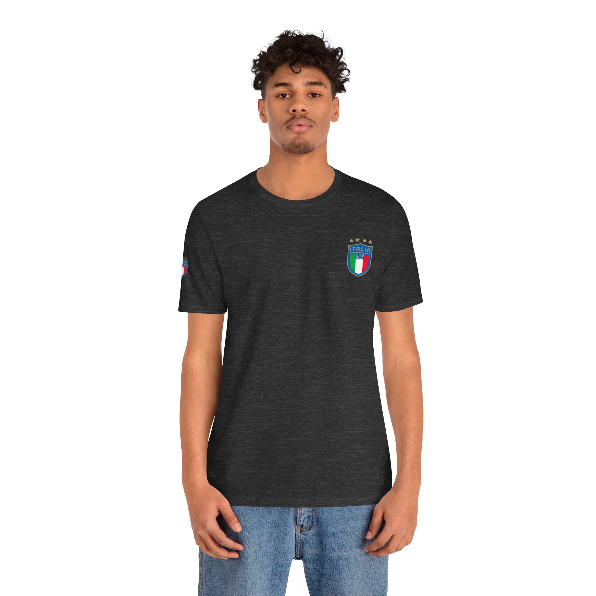 Italy Crest Tee  Italian Flag Shield T-Shirt