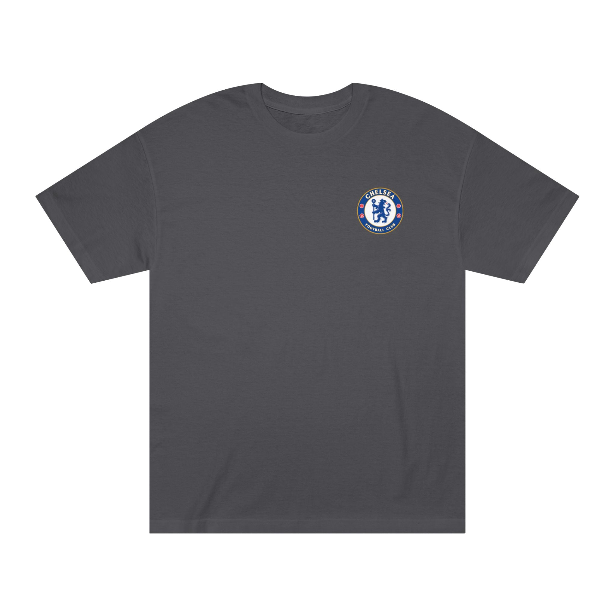 Chelsea Football Club Tee Minimal Crest Front & CHELSEA Back