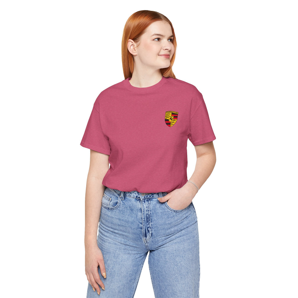 Porsche Crest Tee — Classic Logo Short Sleeve Shirt