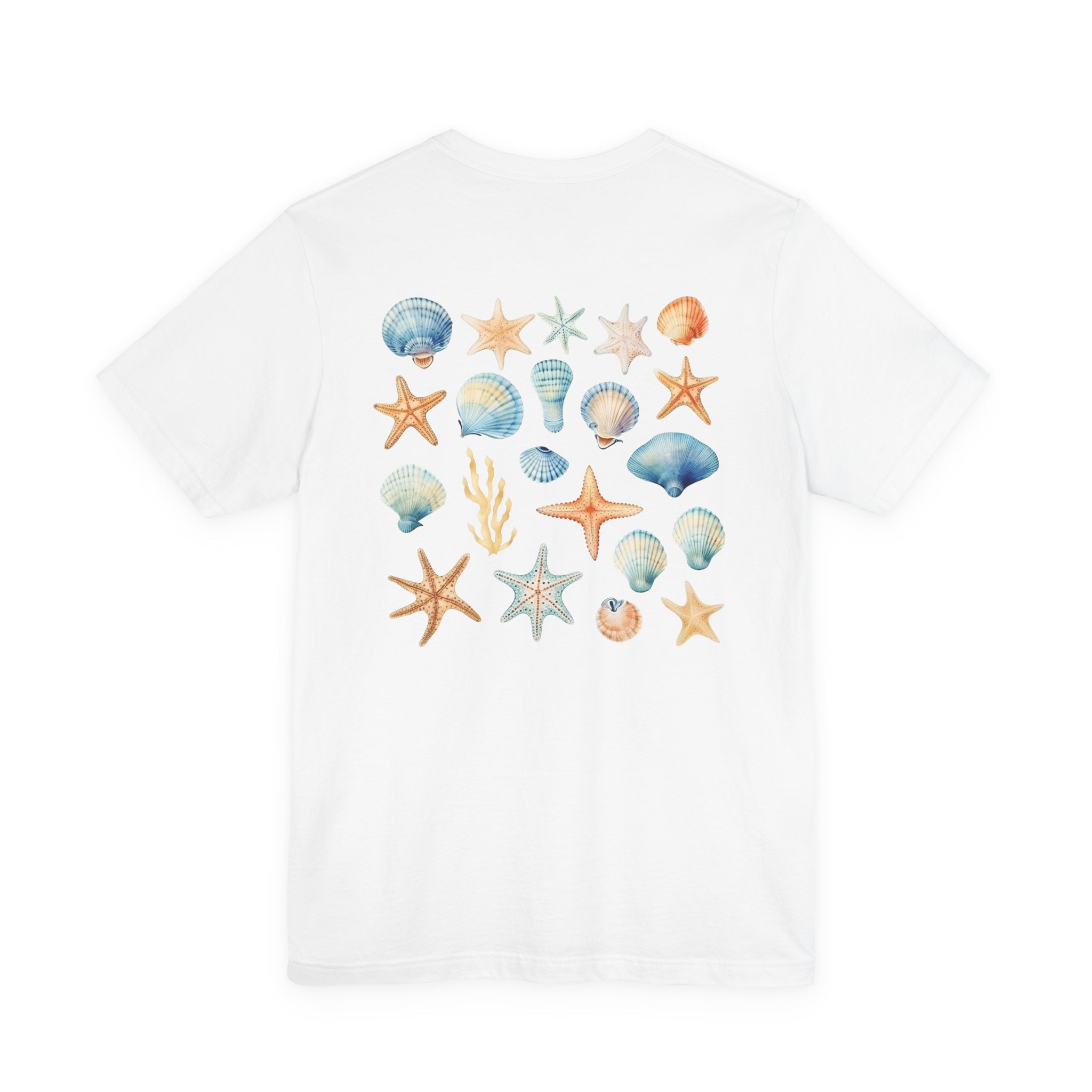 Sea Shells & Starfish T-Shirt  Coastal Beach Graphic Tee
