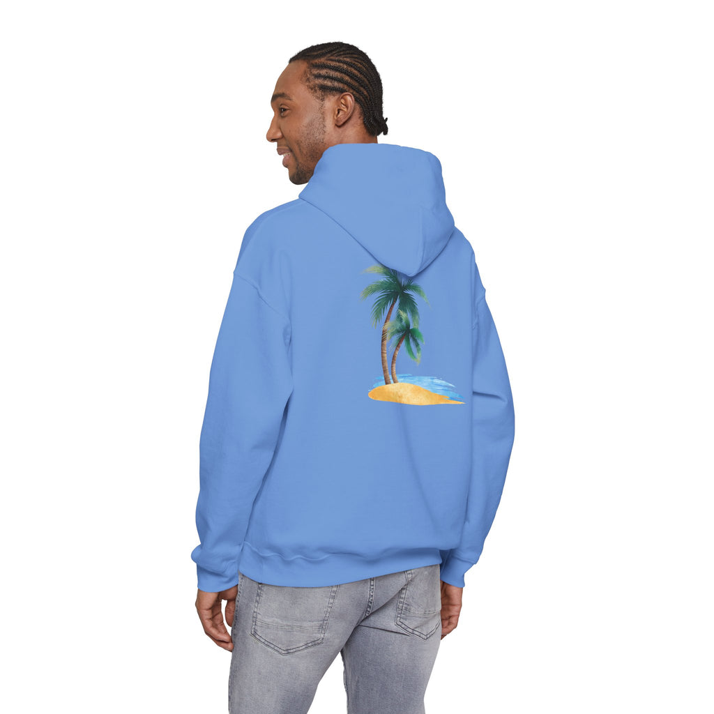 California Palm Tree Hoodie | Beach Island Graphic, Sleeve Icons