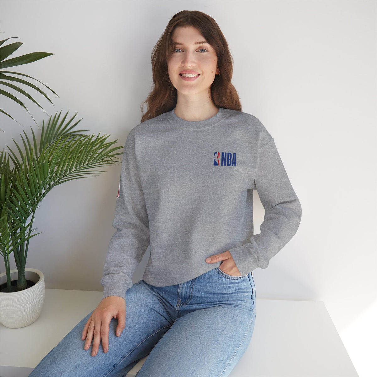 NBA Minimal Logo Crewneck Sweatshirt