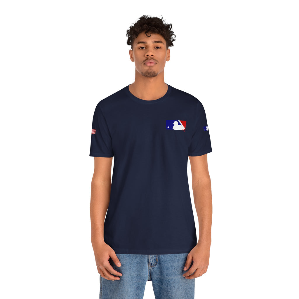 Baseball Logo T-Shirt  Minimal Chest Patch Tee