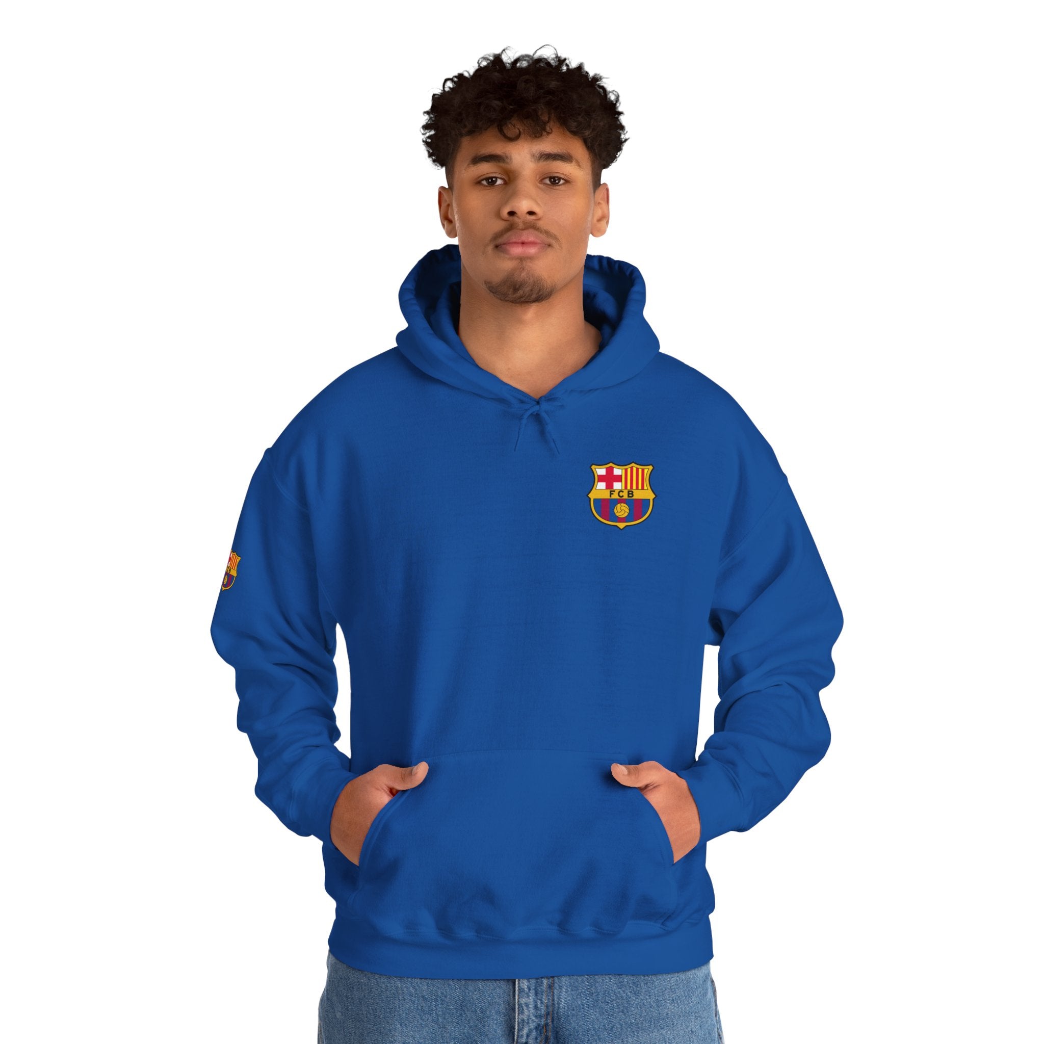 Hoodie  Barcelona Crest Hoodie with Small Badge