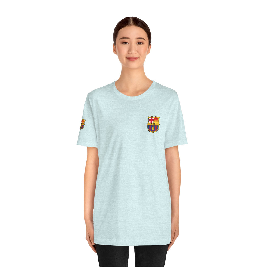 Barcelona Crest T‑Shirt  Minimal Football Fan Tee