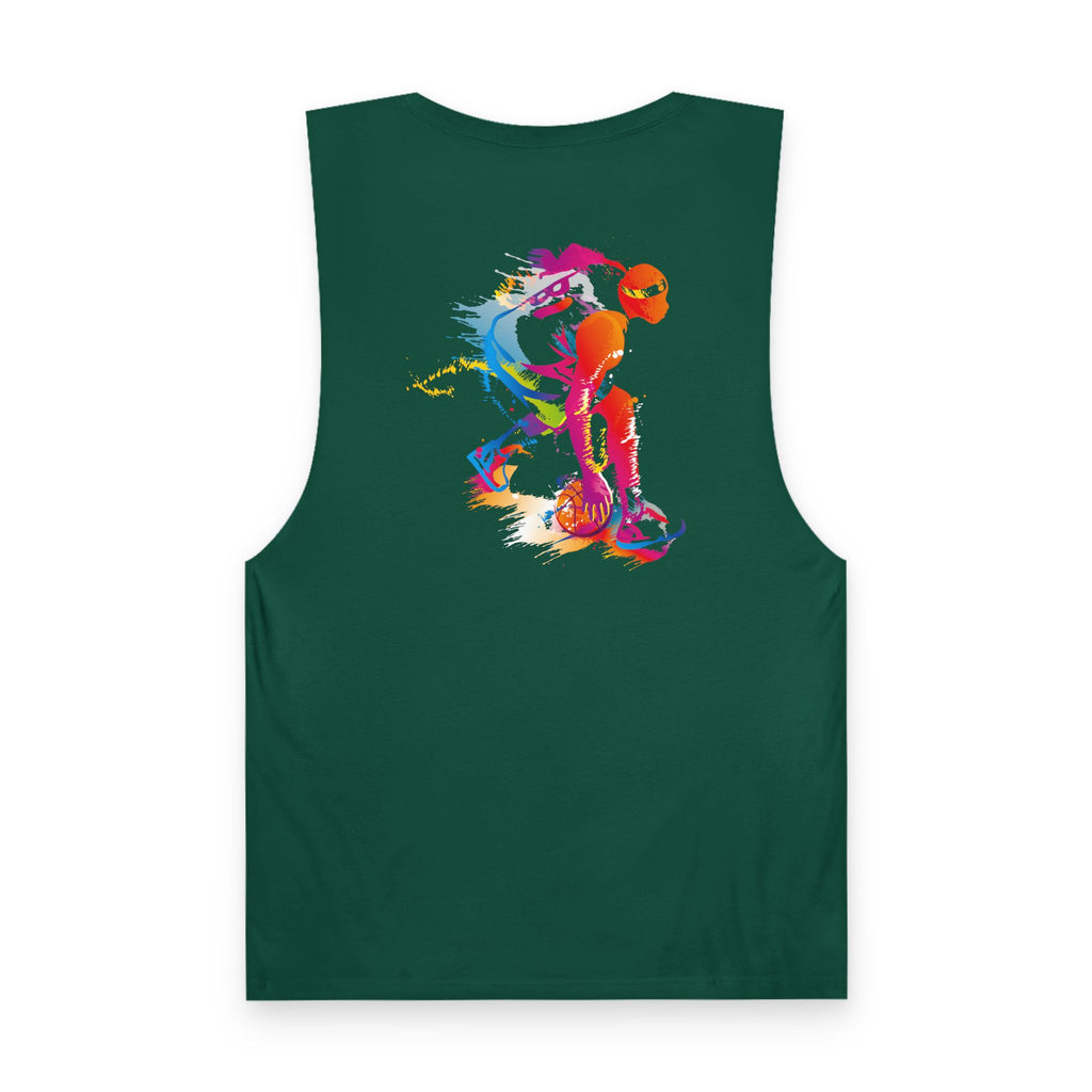 Basketball Tank Top  Colorful Player Graphic Athletic Workout Shirt