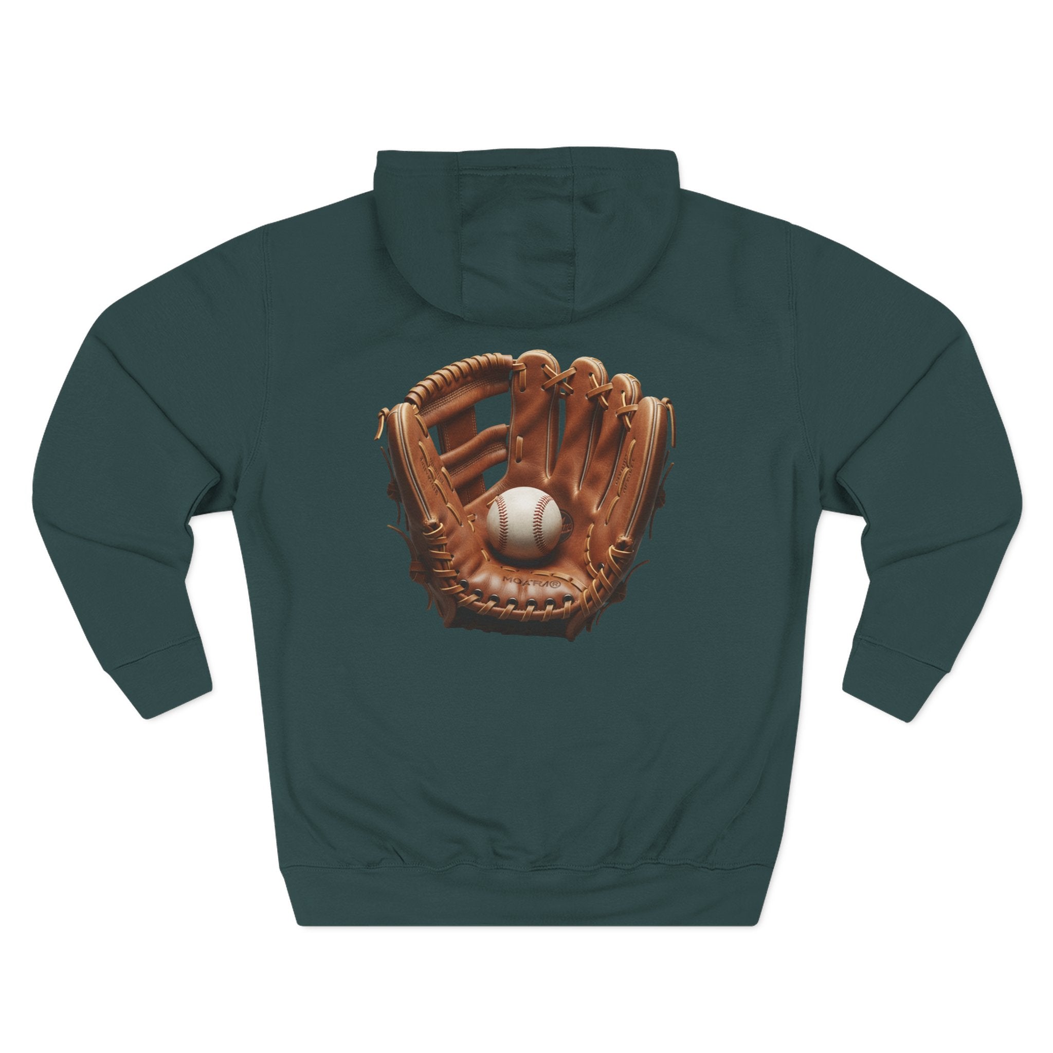 Baseball Glove Hoodie  Vintage Catcher Mitt Graphic Pullover