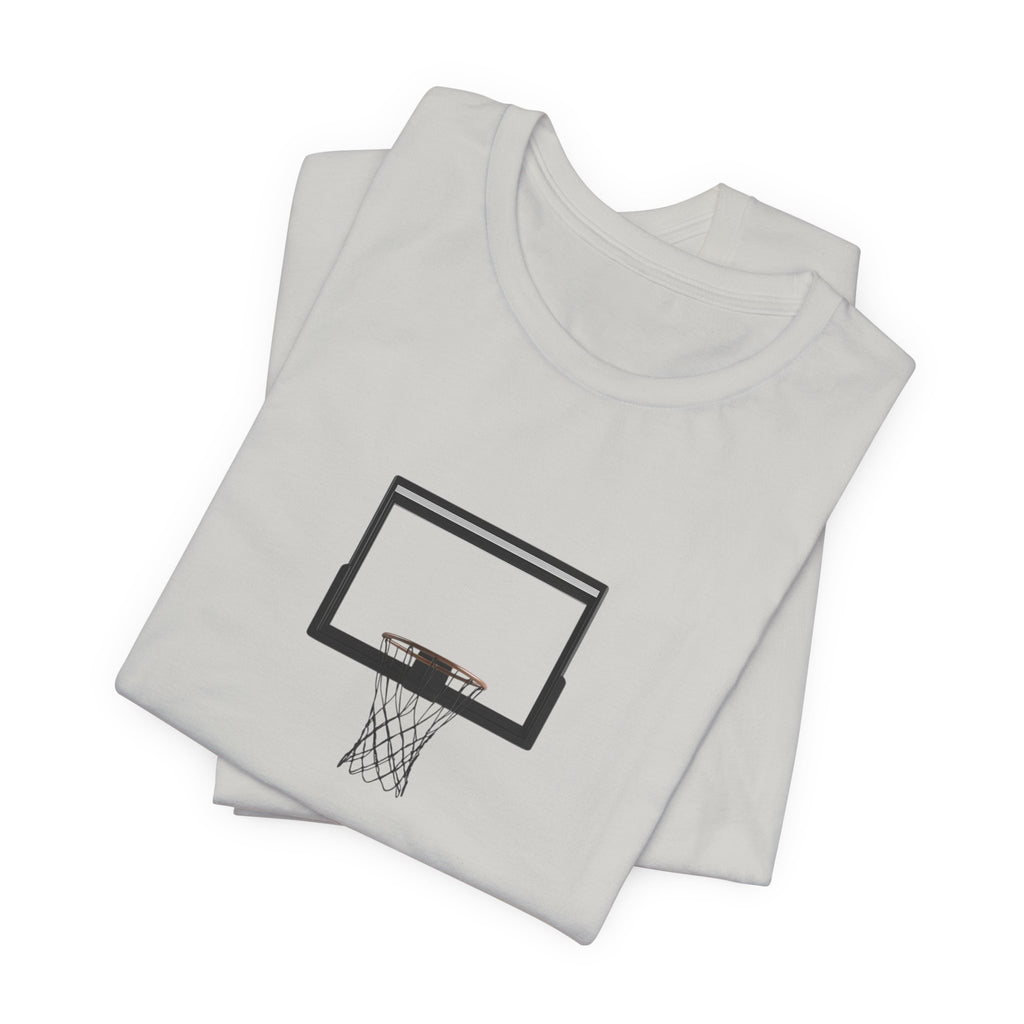 Basketball Silhouette Tee Hoop and Dunk Action