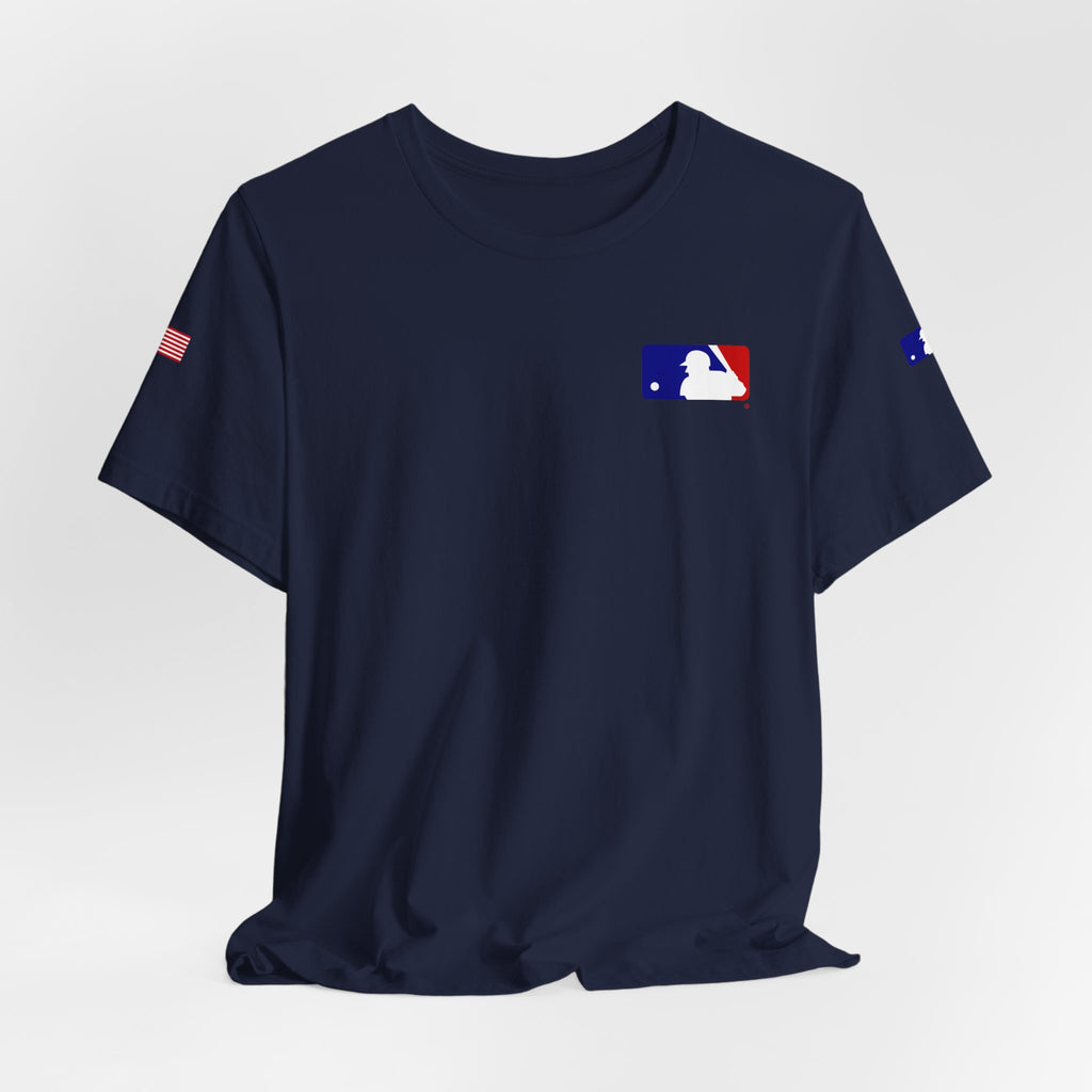 Baseball Logo T-Shirt  Minimal Chest Patch Tee