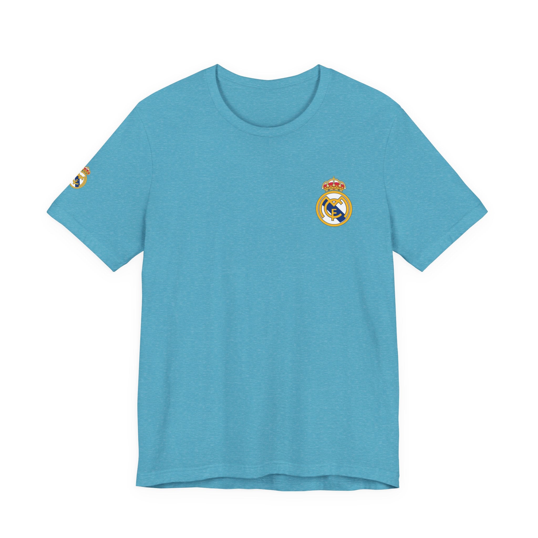 Real Madrid Crest Tee  White Short Sleeve Soccer Shirt