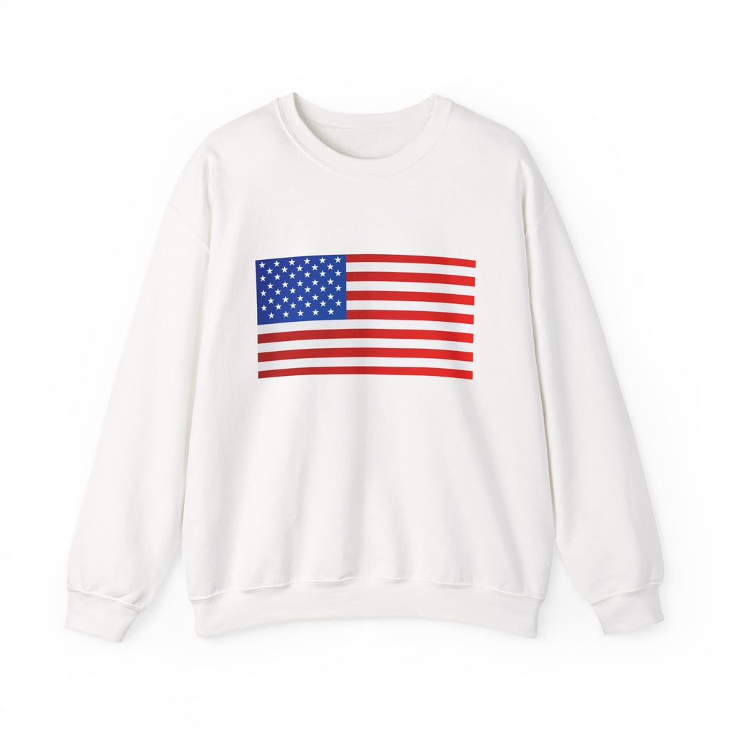 American Flag Sweatshirt | USA Stars Stripes Patriotic Crewneck
