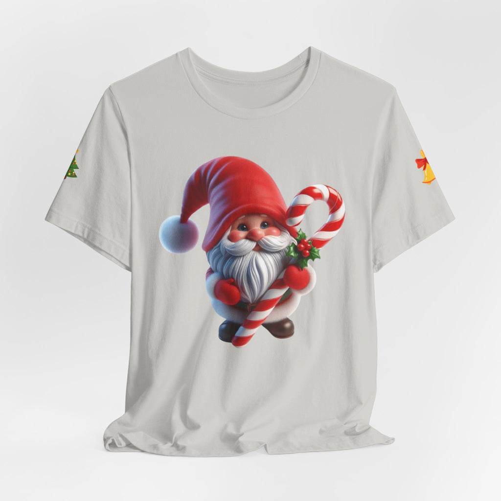 Candy Cane Gnome T-Shirt Christmas Santa Elf Tee