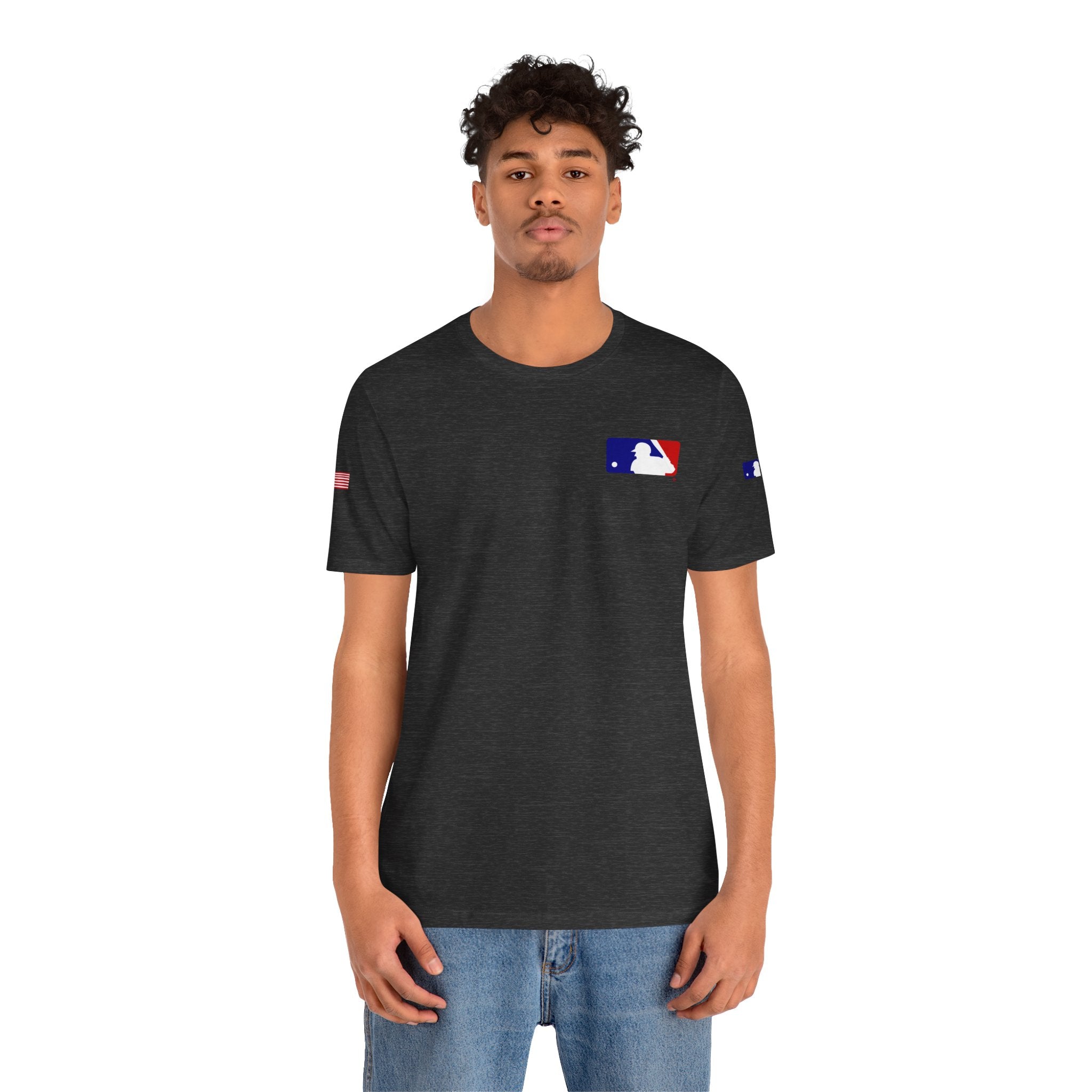 Baseball Logo T-Shirt  Minimal Chest Patch Tee