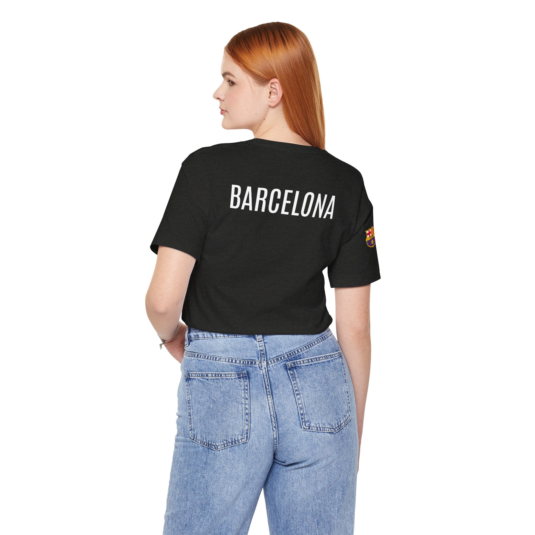 Barcelona Crest T‑Shirt  Minimal Football Fan Tee