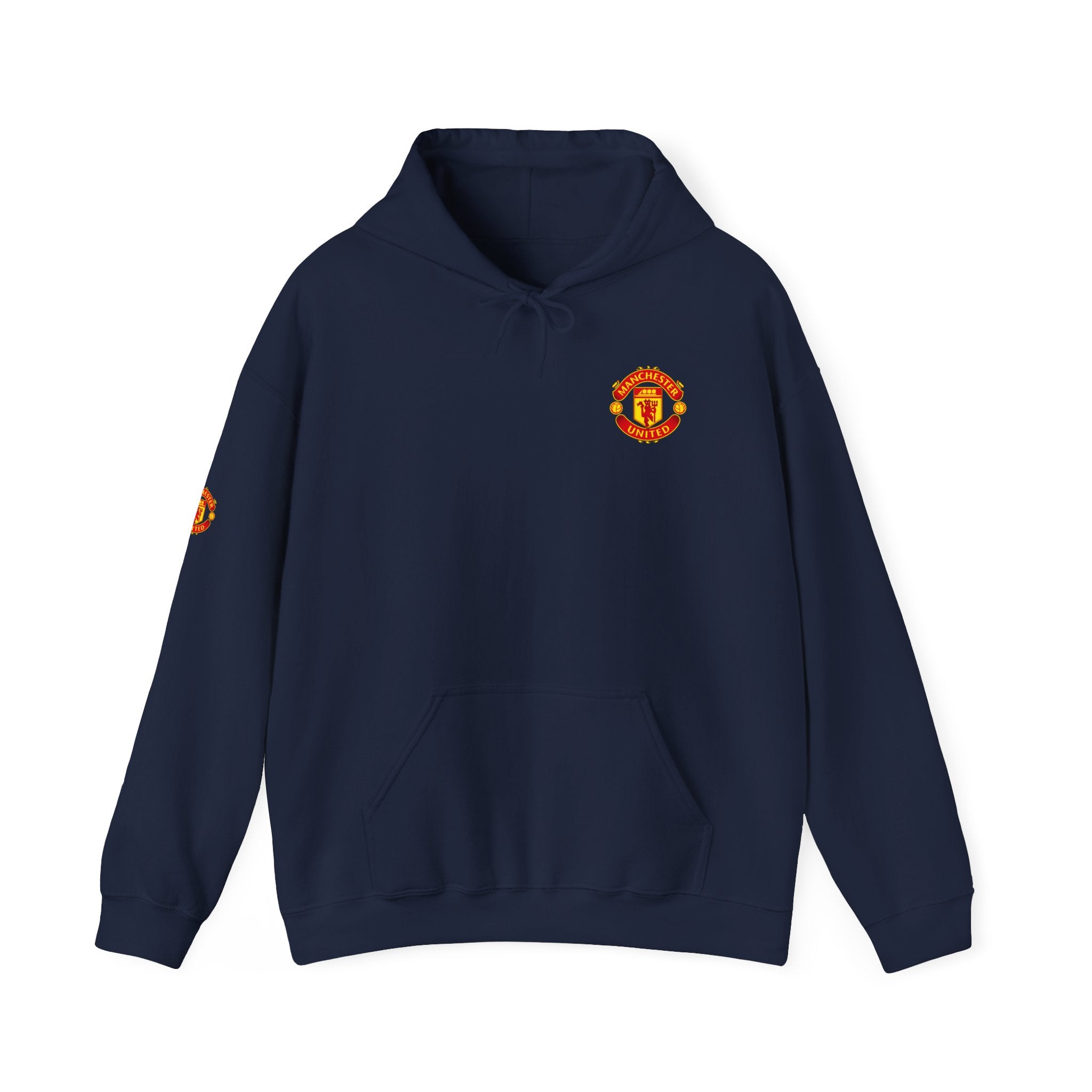 Manchester United FC Logo Hoodie  Minimal Crest Pullover