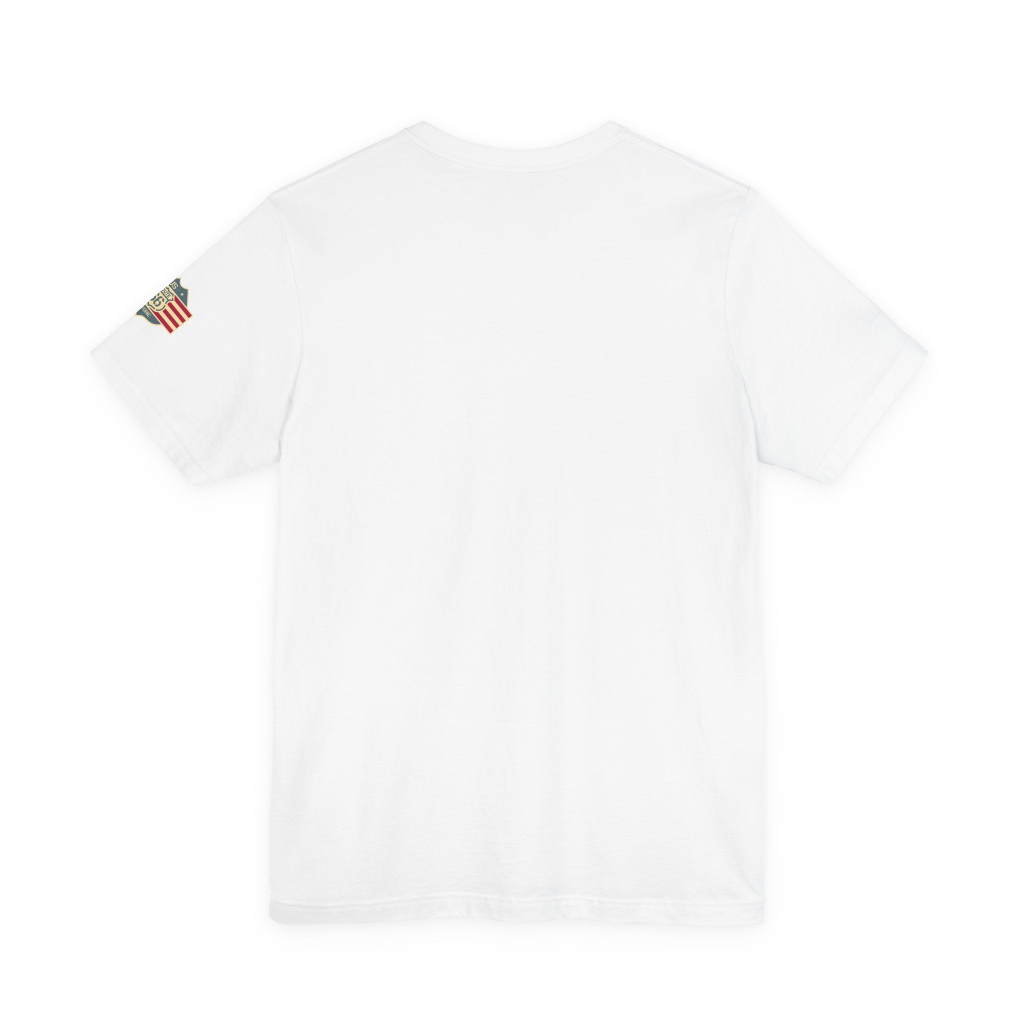 Route 66 Shield Tee Vintage American Flag Road Sign