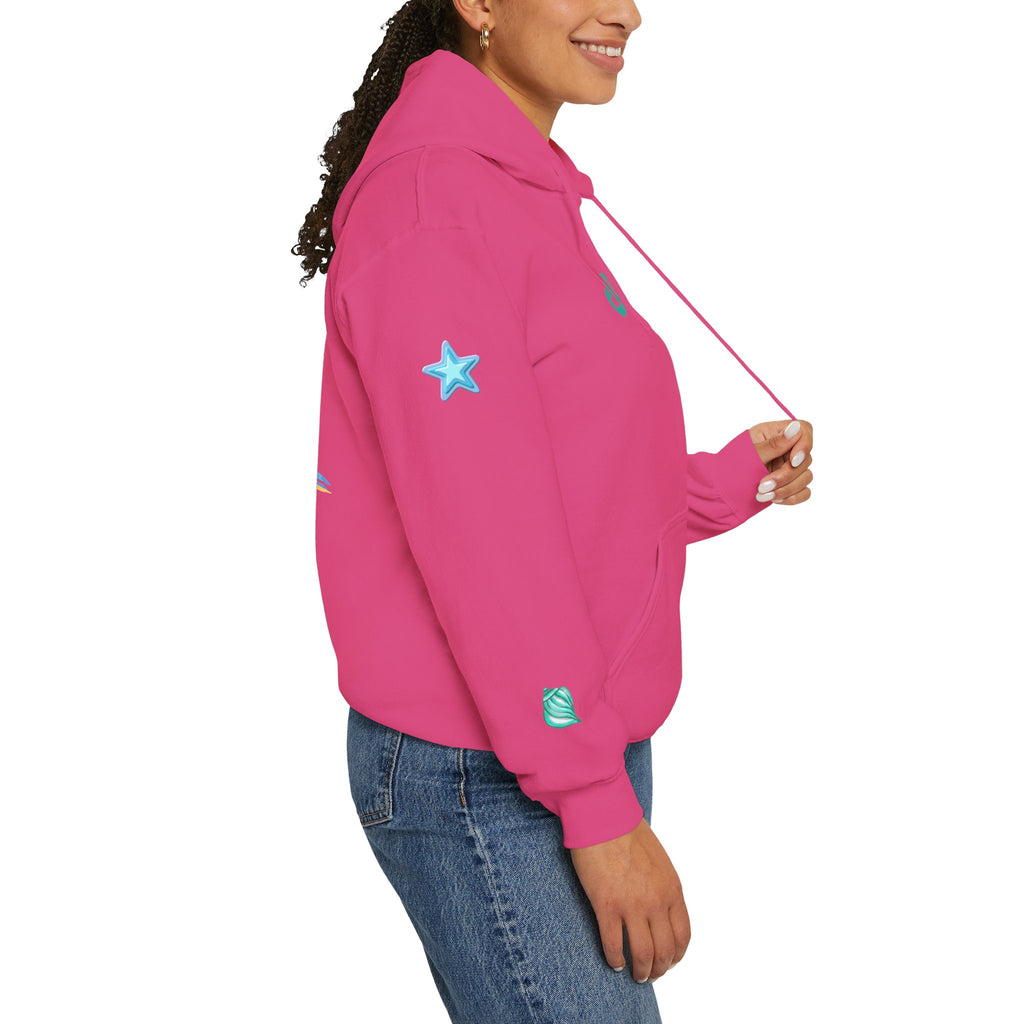 California Palm Tree Hoodie | Beach Island Graphic, Sleeve Icons