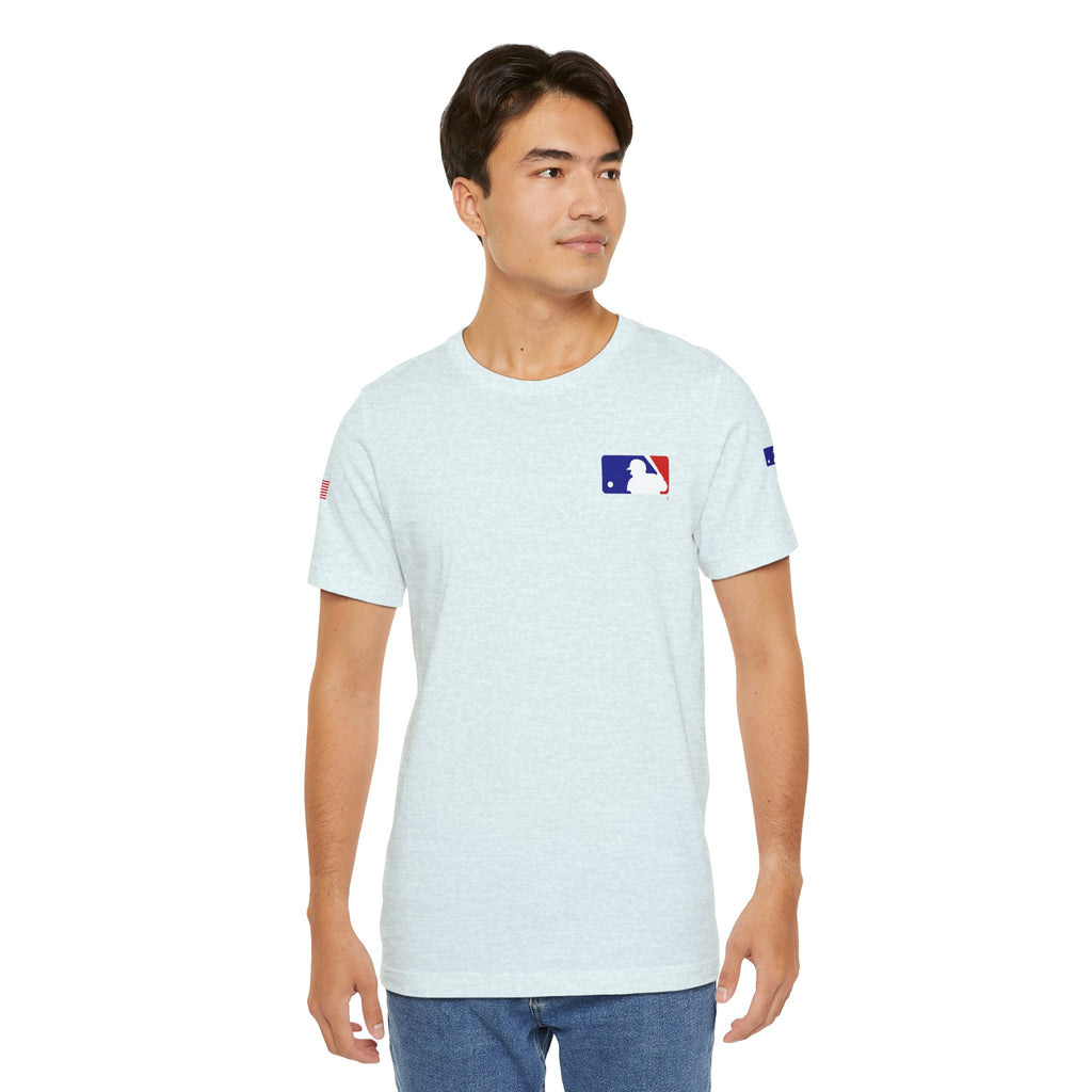 Baseball Logo T-Shirt  Minimal Chest Patch Tee