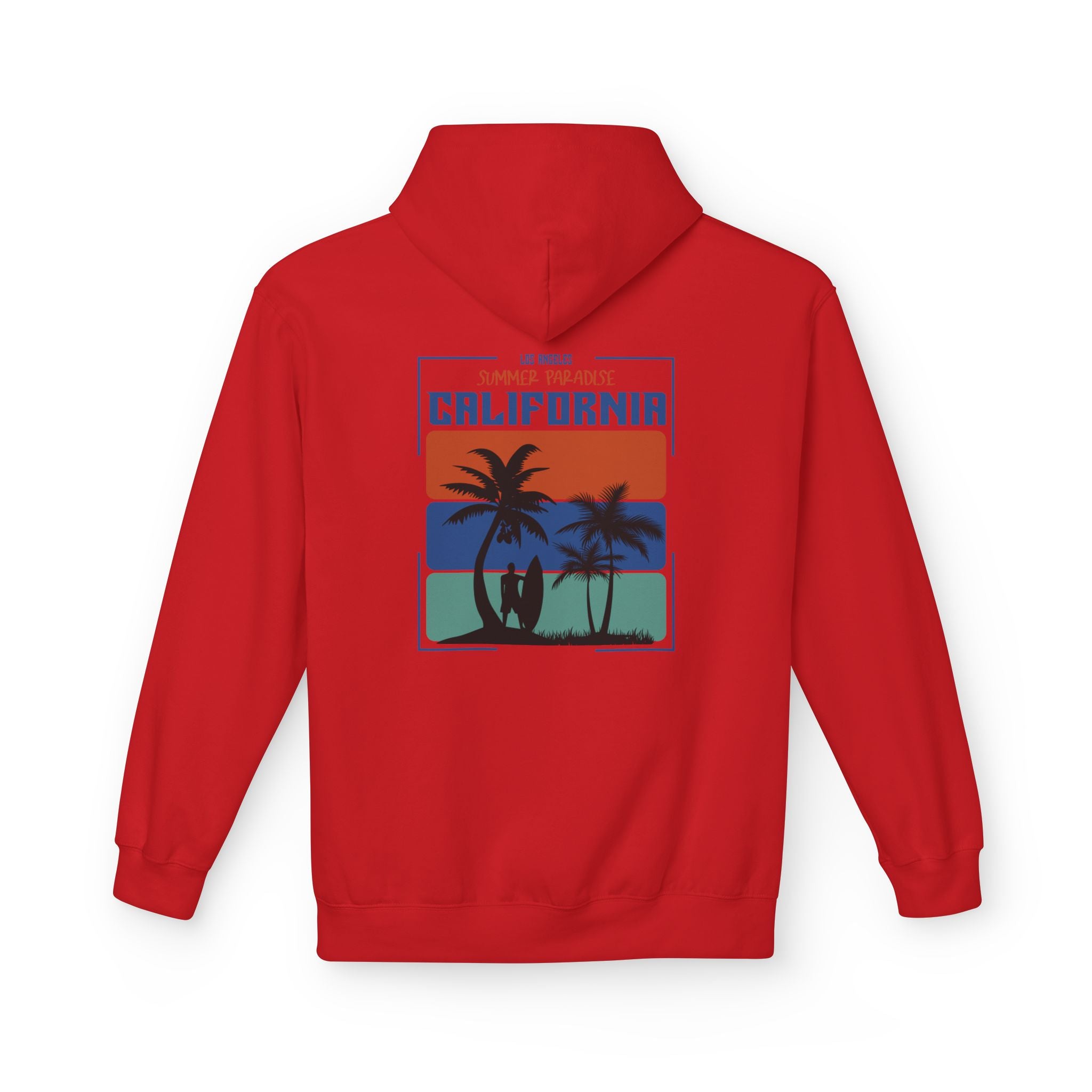 California Sunset Surf Hoodie  Summer Vacation Beach Pullover