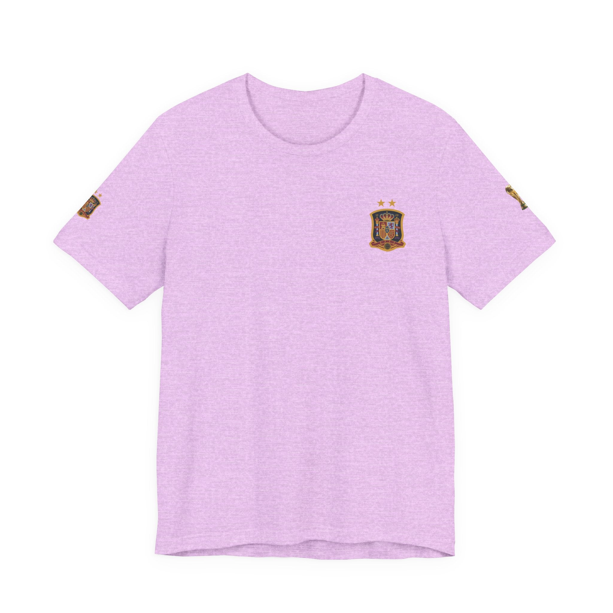 World Cup Trophy Soccer Tee  Spain Crest Short Sleeve