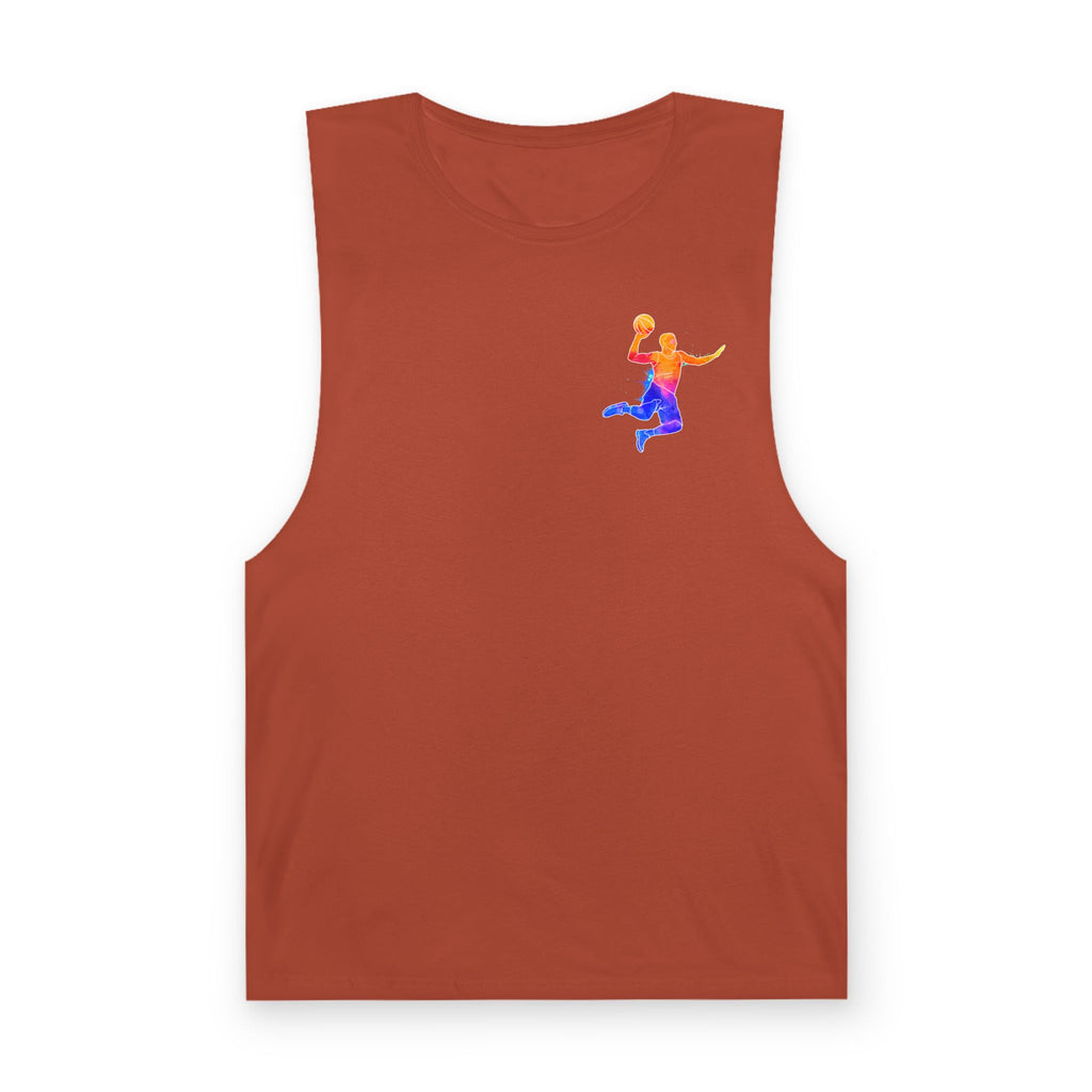 Basketball Tank Top  Colorful Player Graphic Athletic Workout Shirt