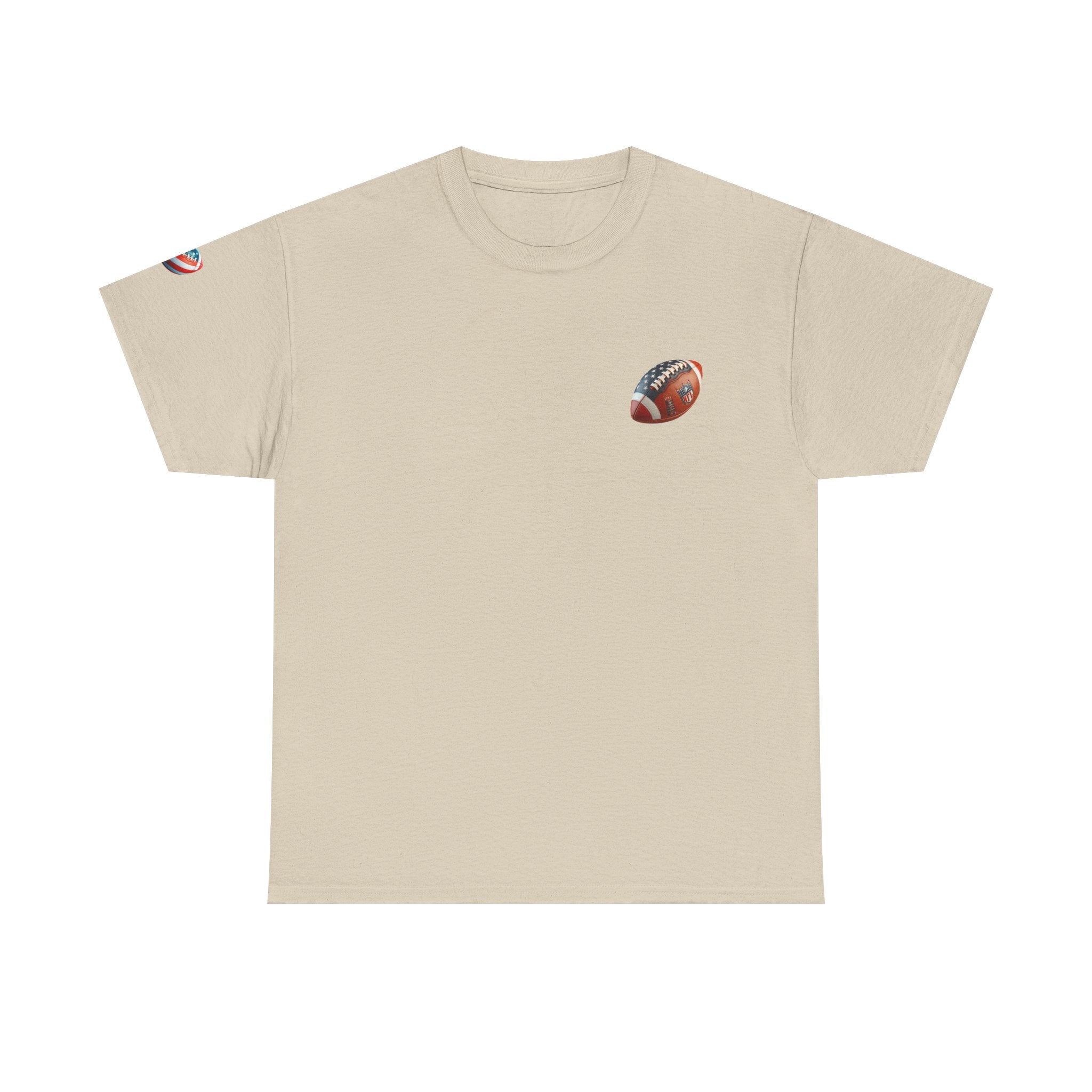 Skull Helmet Football Tee — Grunge Athletic Graphic T‑Shirt