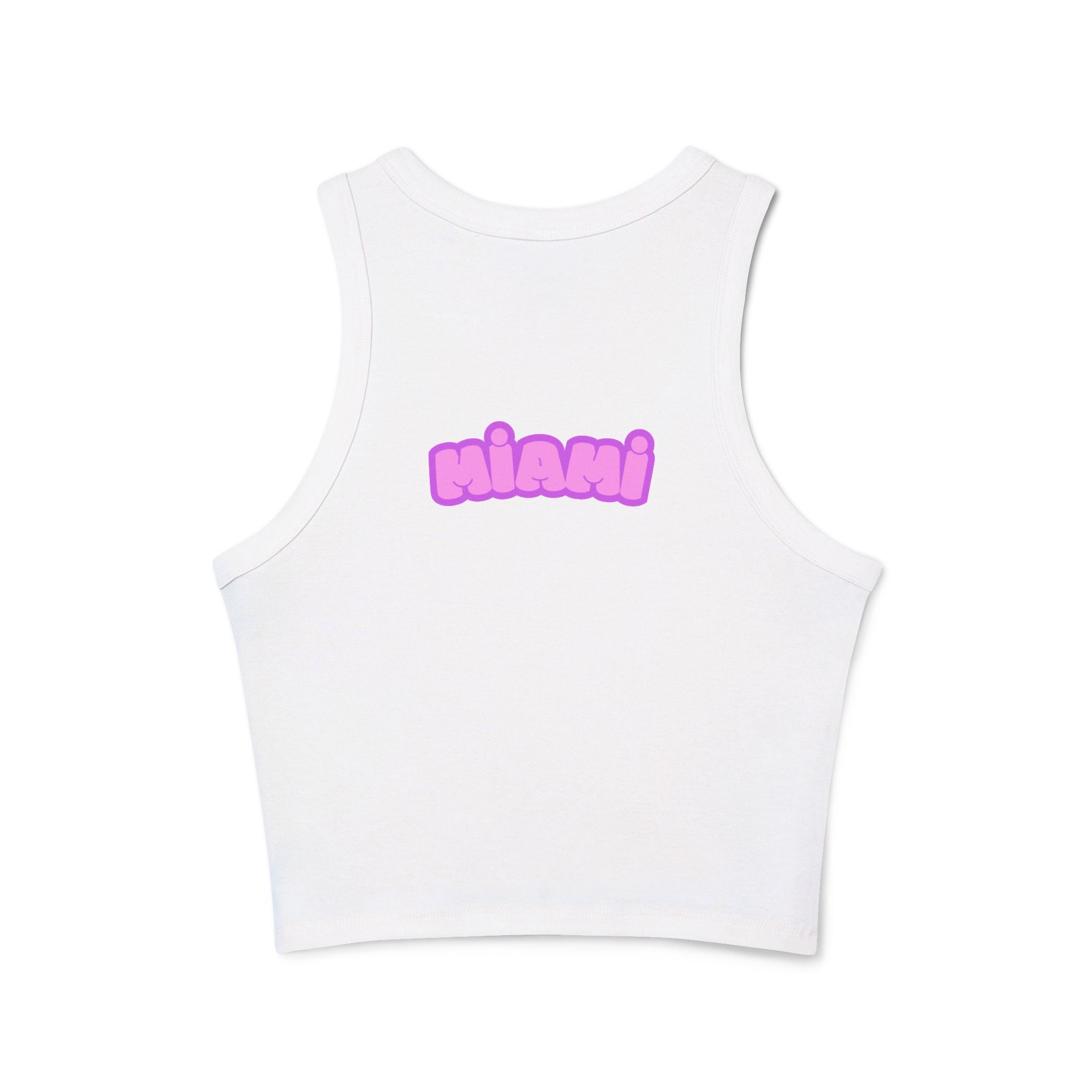 Surfboard Graphic Racer Tank Top — "Miami" Cute Beach Vibes