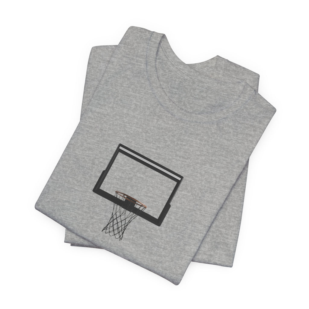 Basketball Silhouette Tee Hoop and Dunk Action