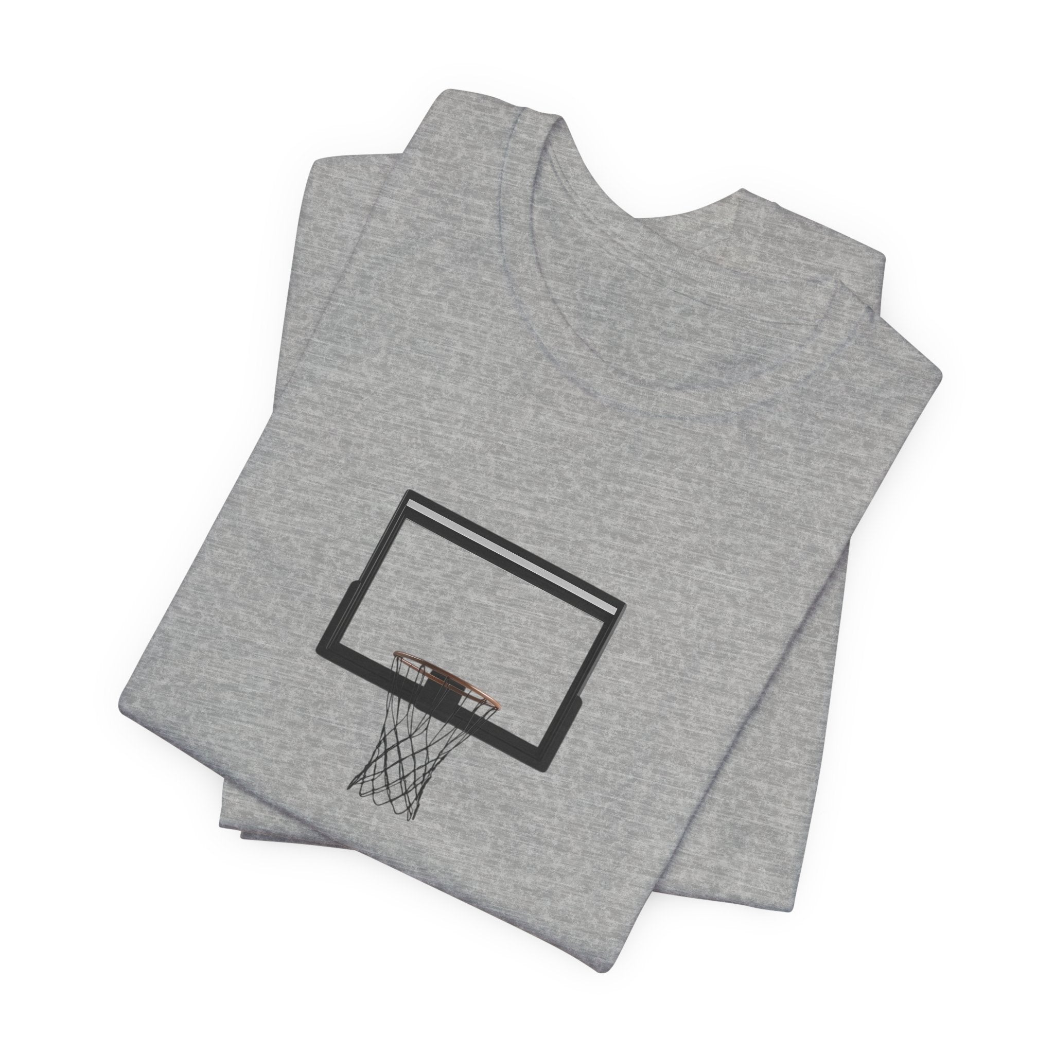 Basketball Silhouette Tee Hoop and Dunk Action