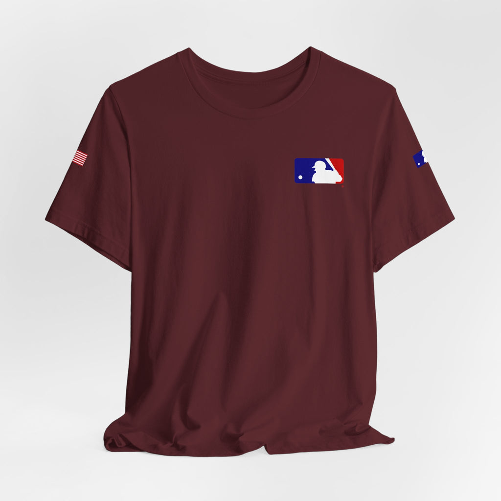 Baseball Logo T-Shirt  Minimal Chest Patch Tee