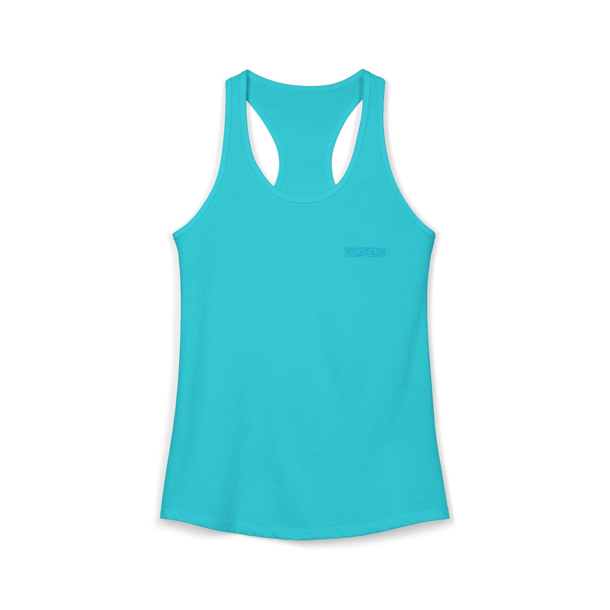 Women's Racerback Tank  Surfing Athlete Graphic