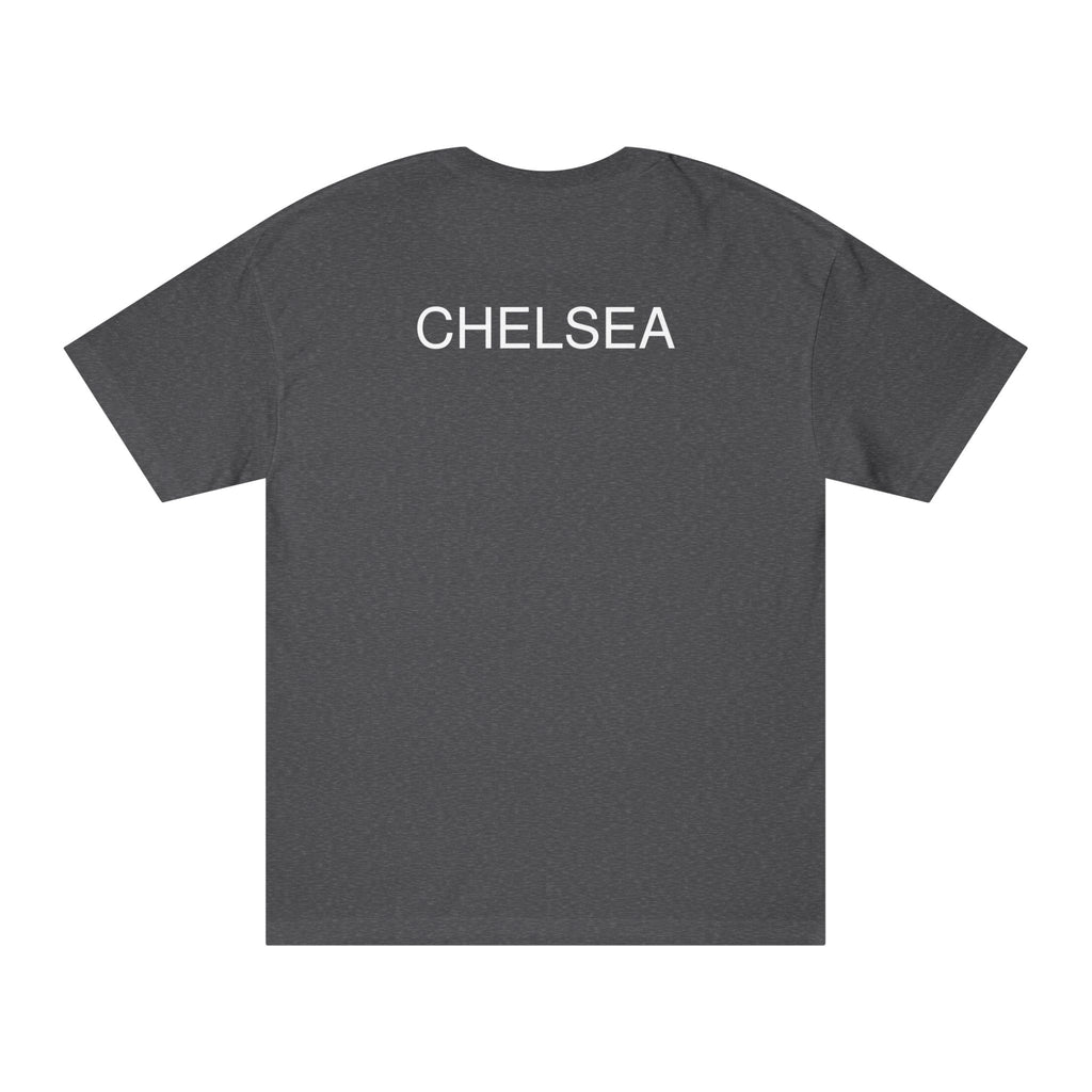Chelsea Football Club Tee Minimal Crest Front & CHELSEA Back