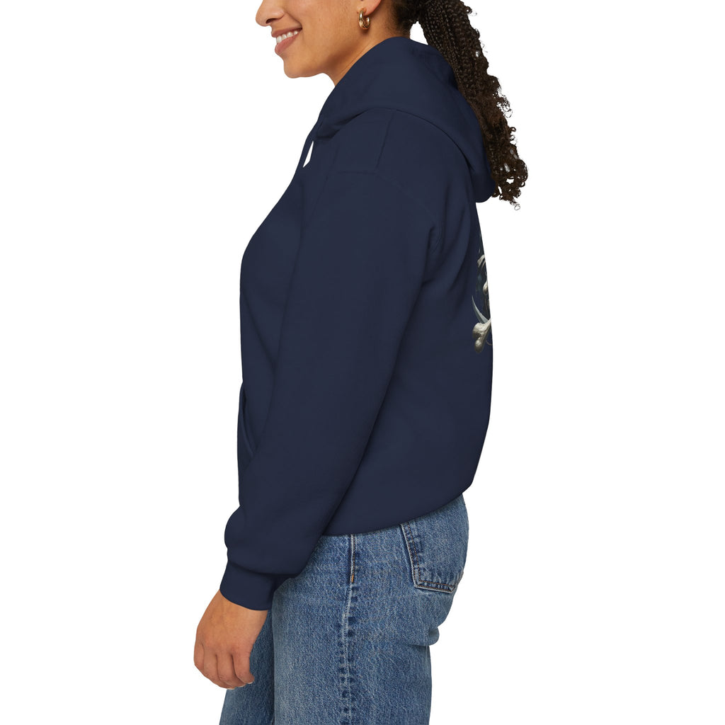 Pirate Skull Anchor Hoodie  Nautical Skull & Crossbones Pullover
