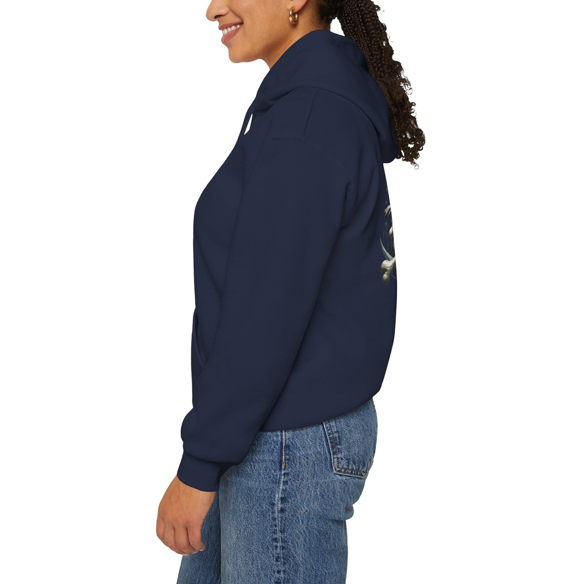 Pirate Skull Anchor Hoodie  Nautical Skull & Crossbones Pullover