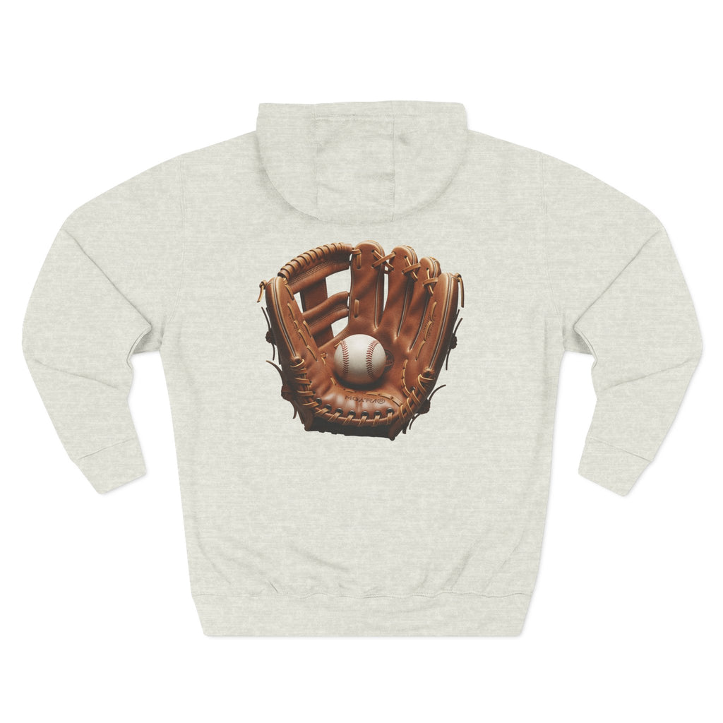 Baseball Glove Hoodie  Vintage Catcher Mitt Graphic Pullover