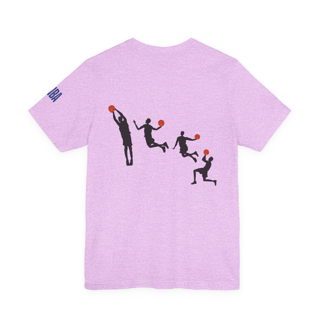 Basketball Silhouette Tee Hoop and Dunk Action