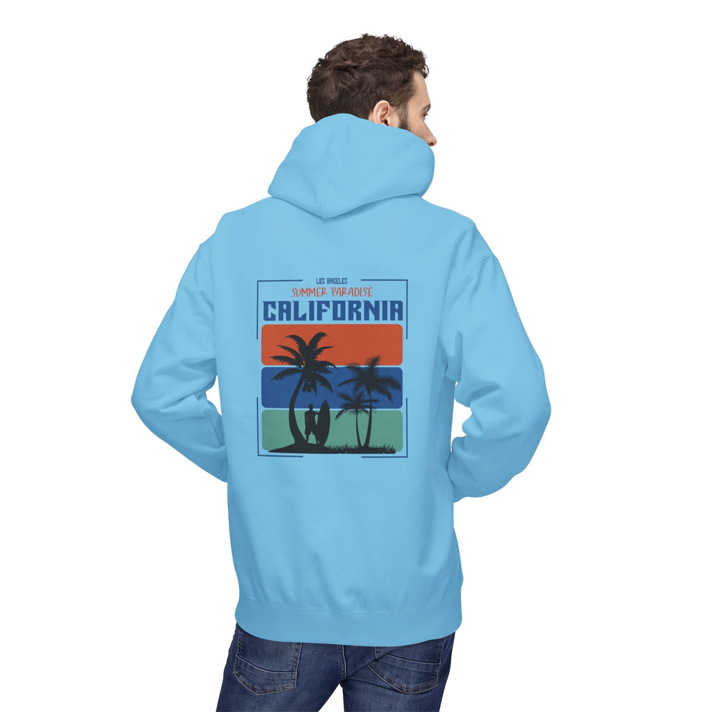 California Sunset Surf Hoodie  Summer Vacation Beach Pullover