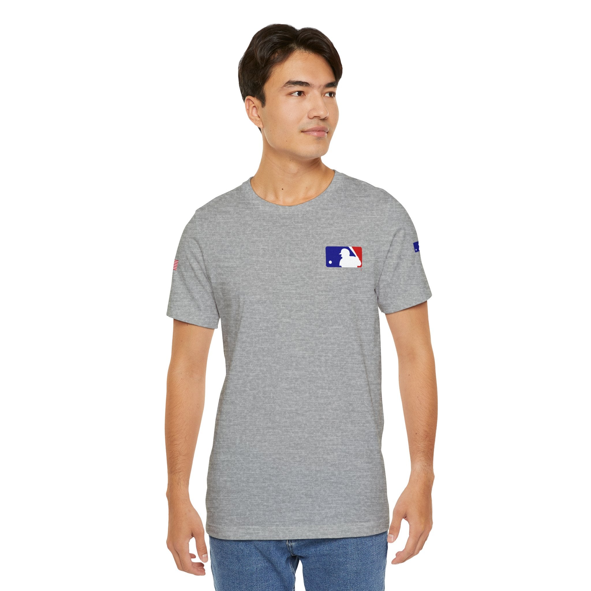 Baseball Logo T-Shirt  Minimal Chest Patch Tee