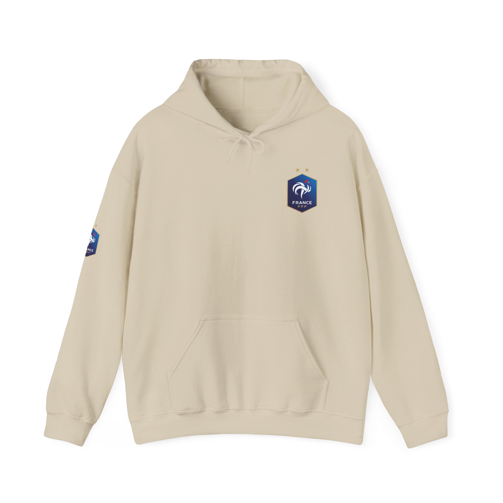 France Logo Hoodie French Crest Pullover with 'FRANCE' Back Print