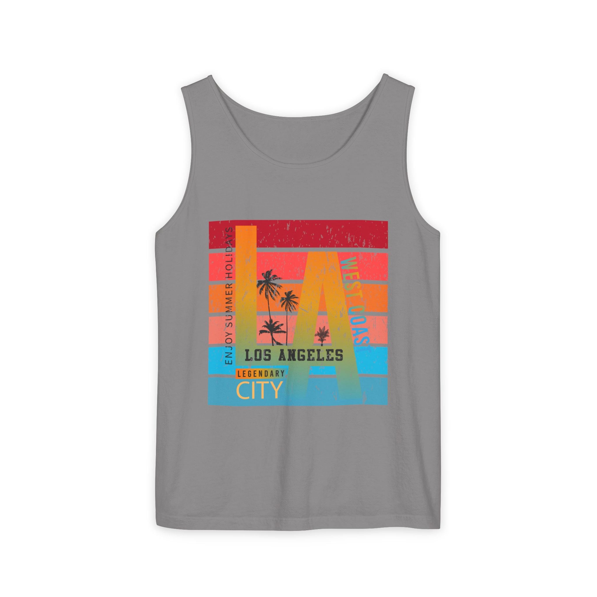 Los Angeles Retro Surf Tank Top Vintage Palm Beach Vibes