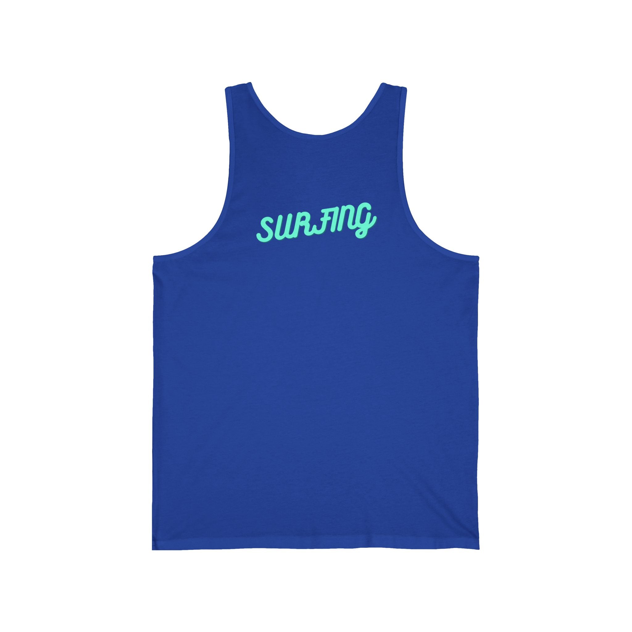 Surfboard Graphic Tank Top Tropical Sunset Surfing Design