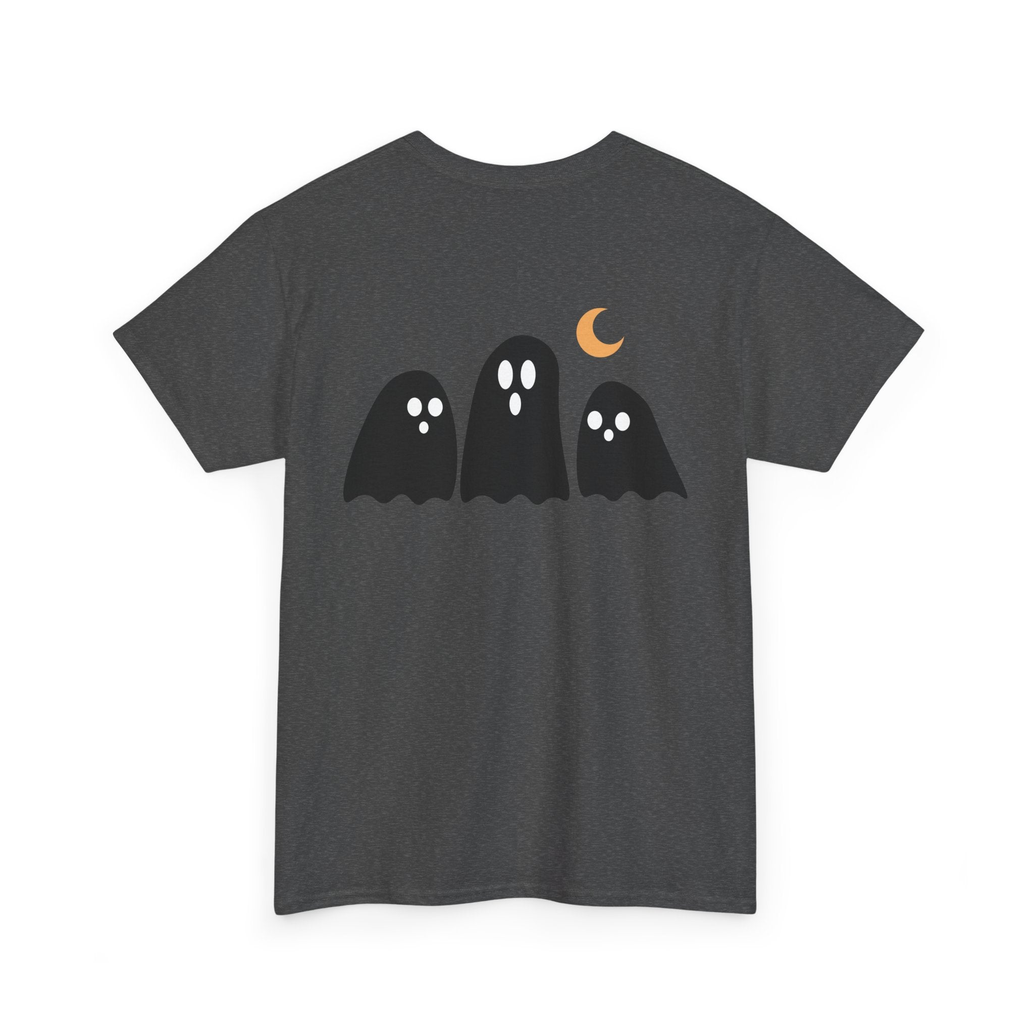 Spooky Ghost Halloween Cotton T-Shirt, Autumn Fashion Surprise for Women and Men, Unisex Tee, Scary Ghost Tee, Halloween Shirt, Fall Fashion