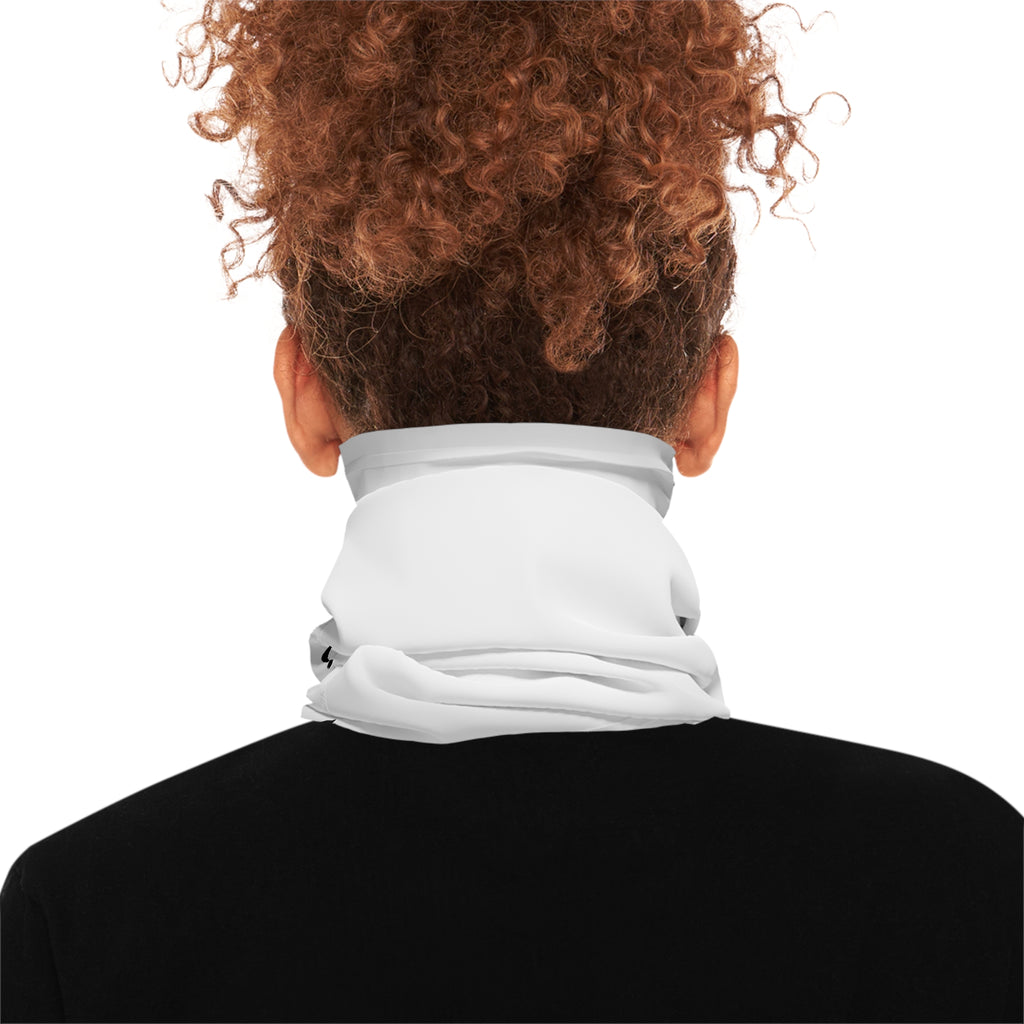 Anarchy Script Neck Gaiter — Red Anarchy A Pattern Lightweight Face Covering