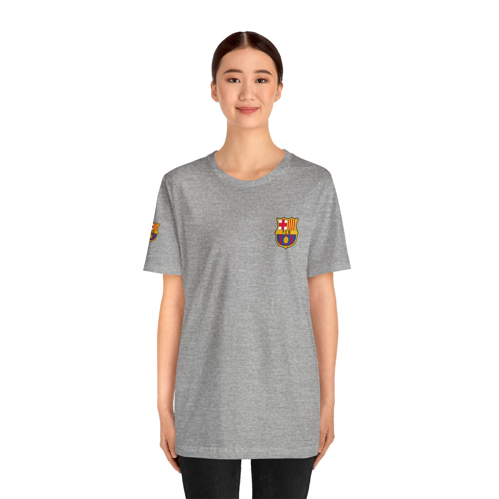 Barcelona Crest T‑Shirt  Minimal Football Fan Tee