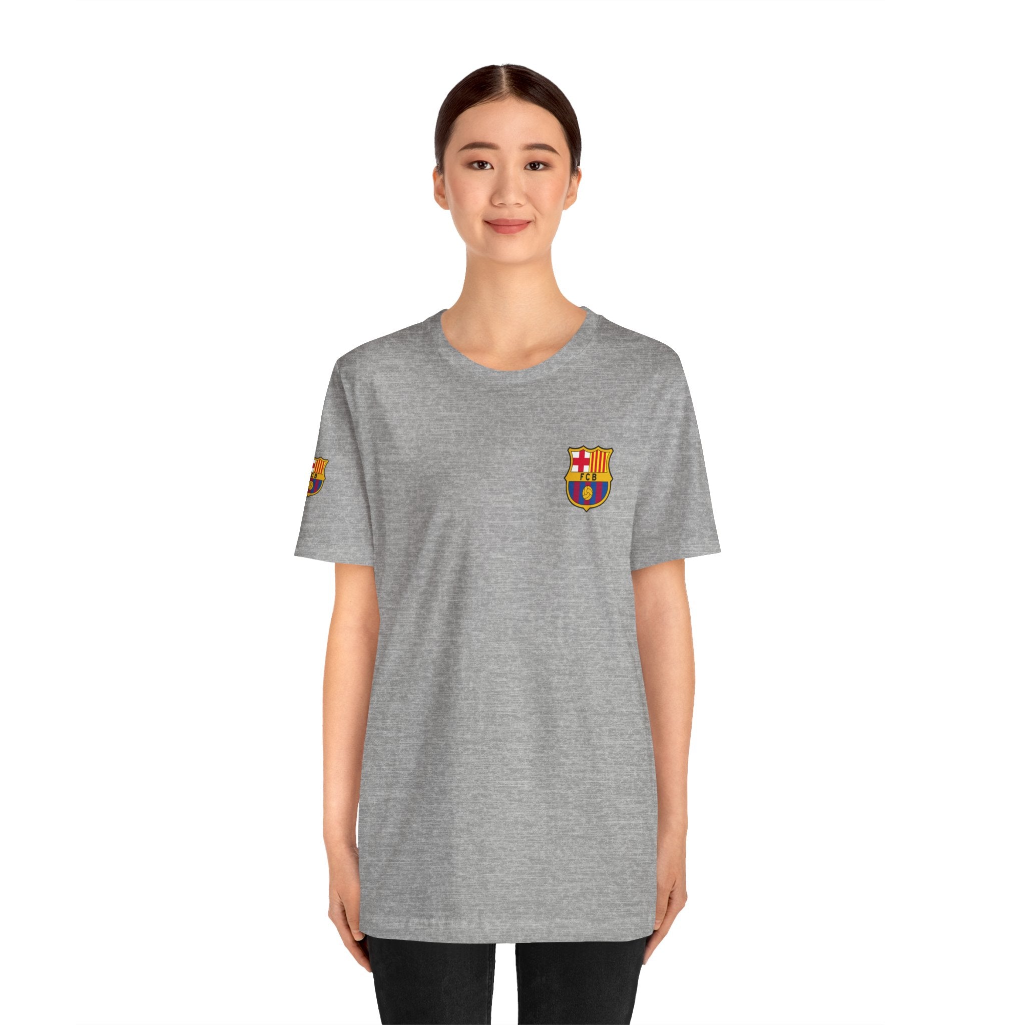 Barcelona Crest T‑Shirt  Minimal Football Fan Tee