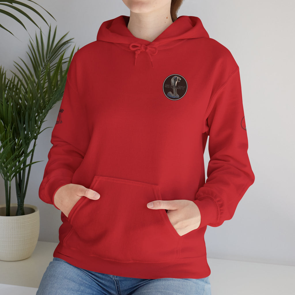 Classic Mustang Hoodie  Vintage Blue Pony Car Pullover